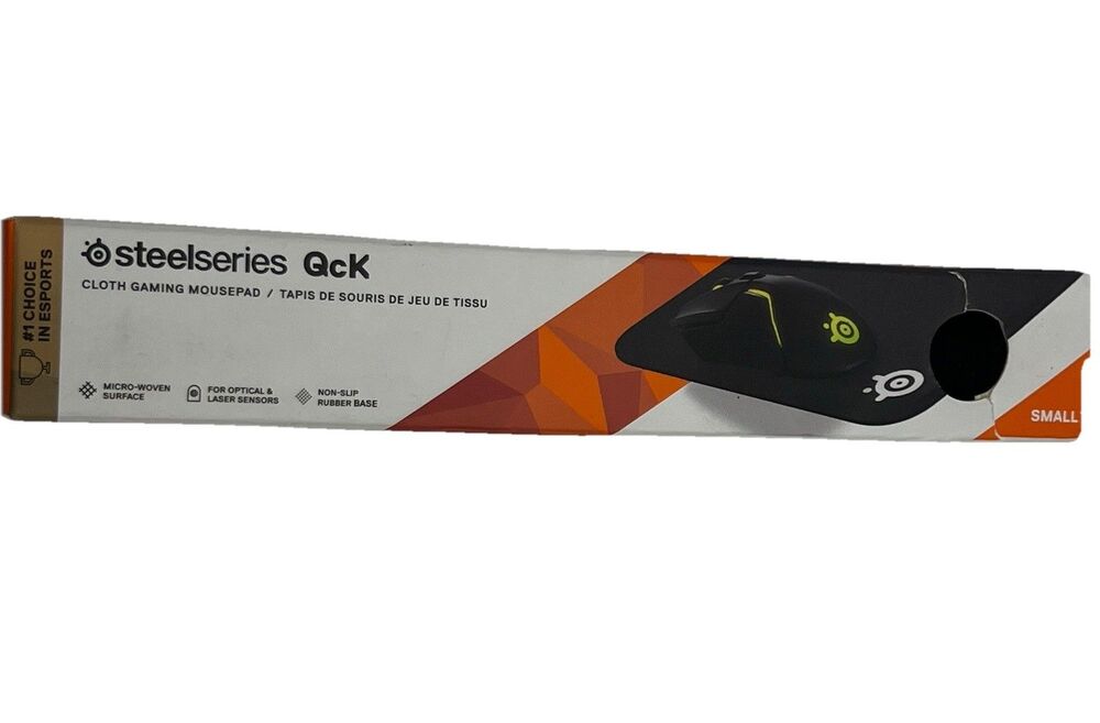 SteelSeries QcK Gaming Mouse Pad - Small Cloth - Optimized For Small, Black